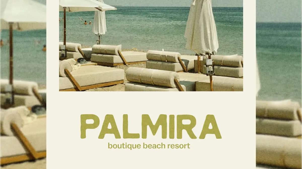 beach palmira in big letters a boutique beach resort