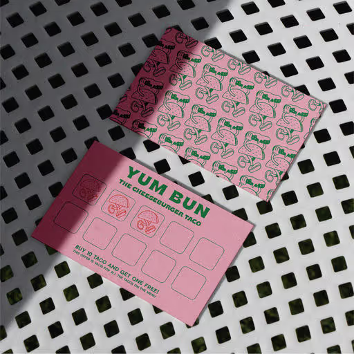 Yum Bun - The Cheeseburger Taco – Hospitality & Travel identity by wooo.designs, additional view 4 of 7