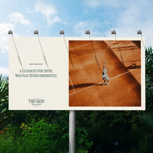 THE GRID Tennis Club – Sport & Outdoor identity by Creativeedge, additional view 6 of 9