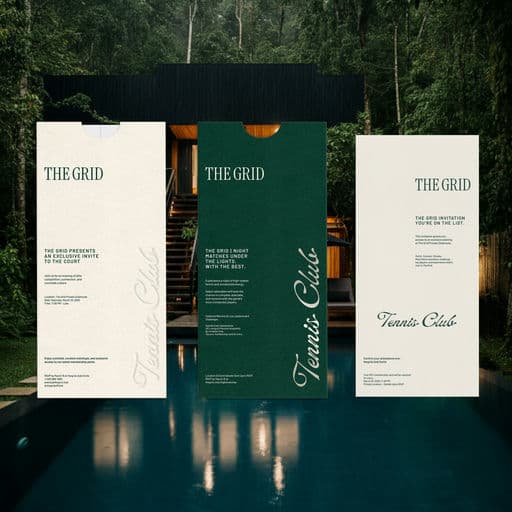 THE GRID Tennis Club – Sport & Outdoor identity by Creativeedge, additional view 3 of 9