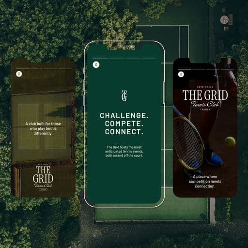 THE GRID Tennis Club – Sport & Outdoor identity by Creativeedge, additional view 8 of 9