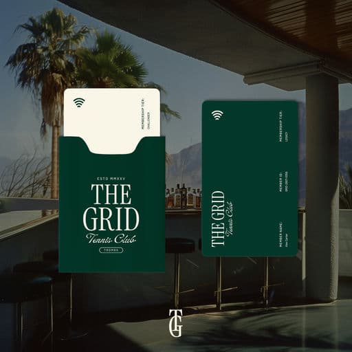 THE GRID Tennis Club – Sport & Outdoor identity by Creativeedge, additional view 7 of 9