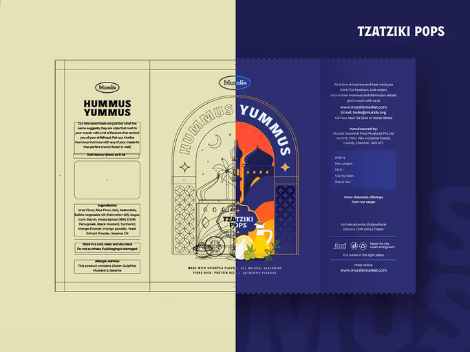 Hummus Yummus Packaging