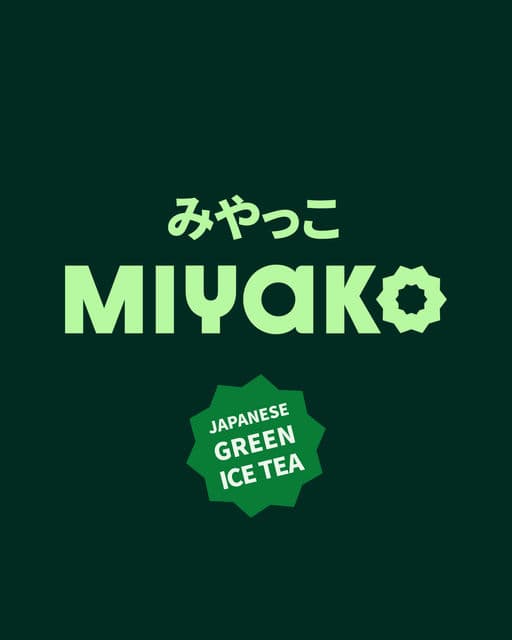 Miyako - Umami-flavored Green Iced Tea Beverage