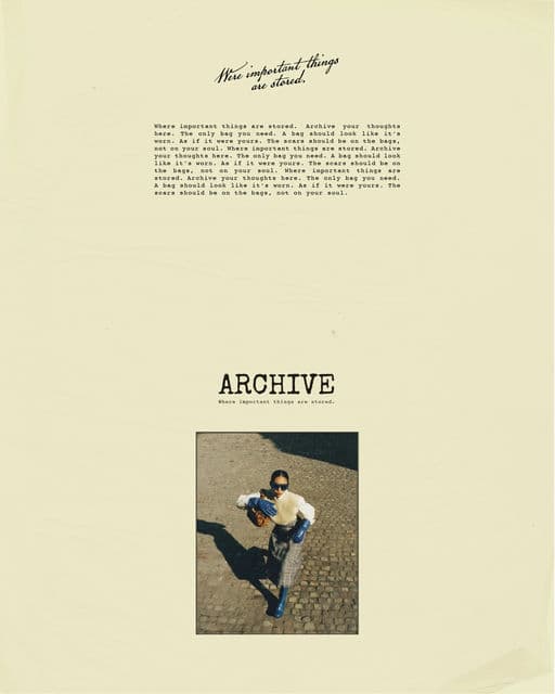 Archive bags
